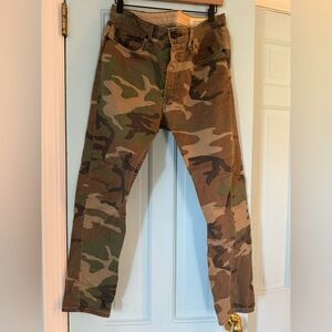 rag & bone camo print jeans